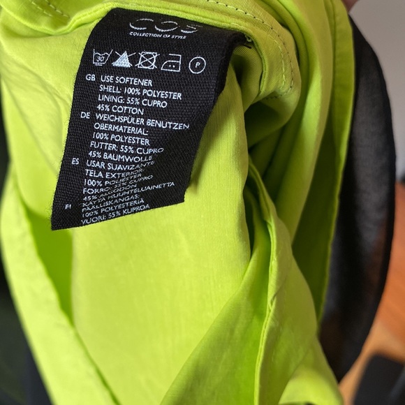 COS dress with sheer layer and neon piping - Picture 9 of 9